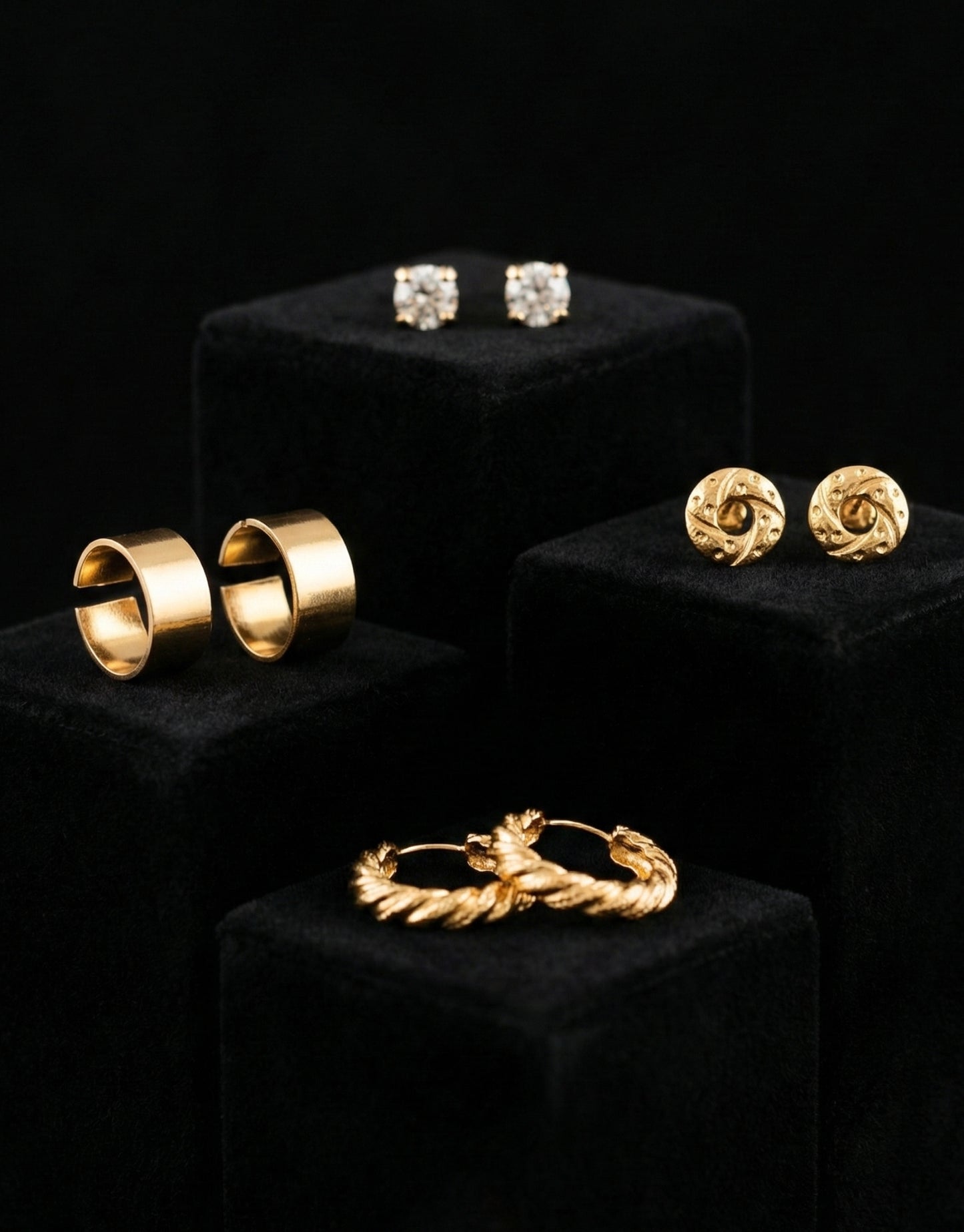 The "Golden Essentials" Curated Ear Stack Set – 4