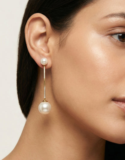 Long Drop korian Earrings