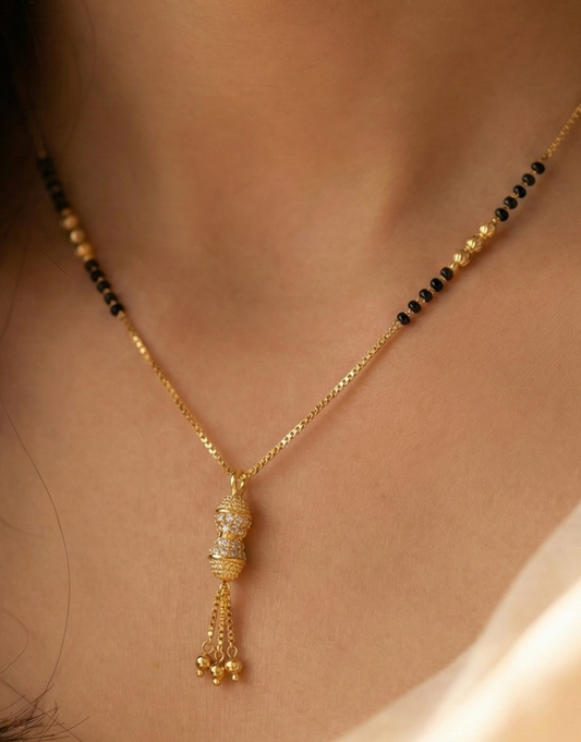 Elegant  Barrel Pendant Mangalsutra