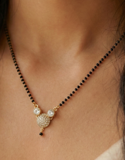 Sparkling AD Cluster Mangalsutra