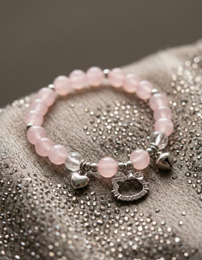 Sparkle Kitty Pink Bracelet