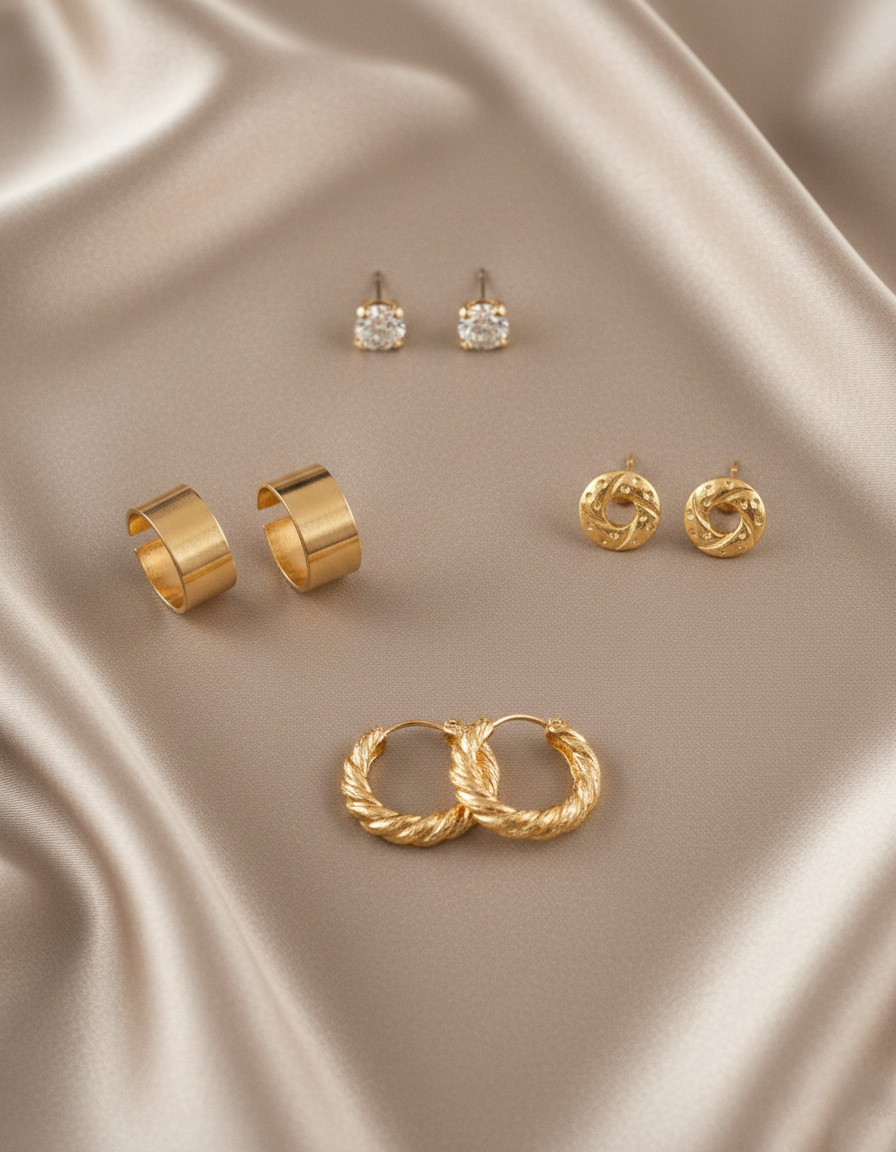 The "Golden Essentials" Curated Ear Stack Set – 4