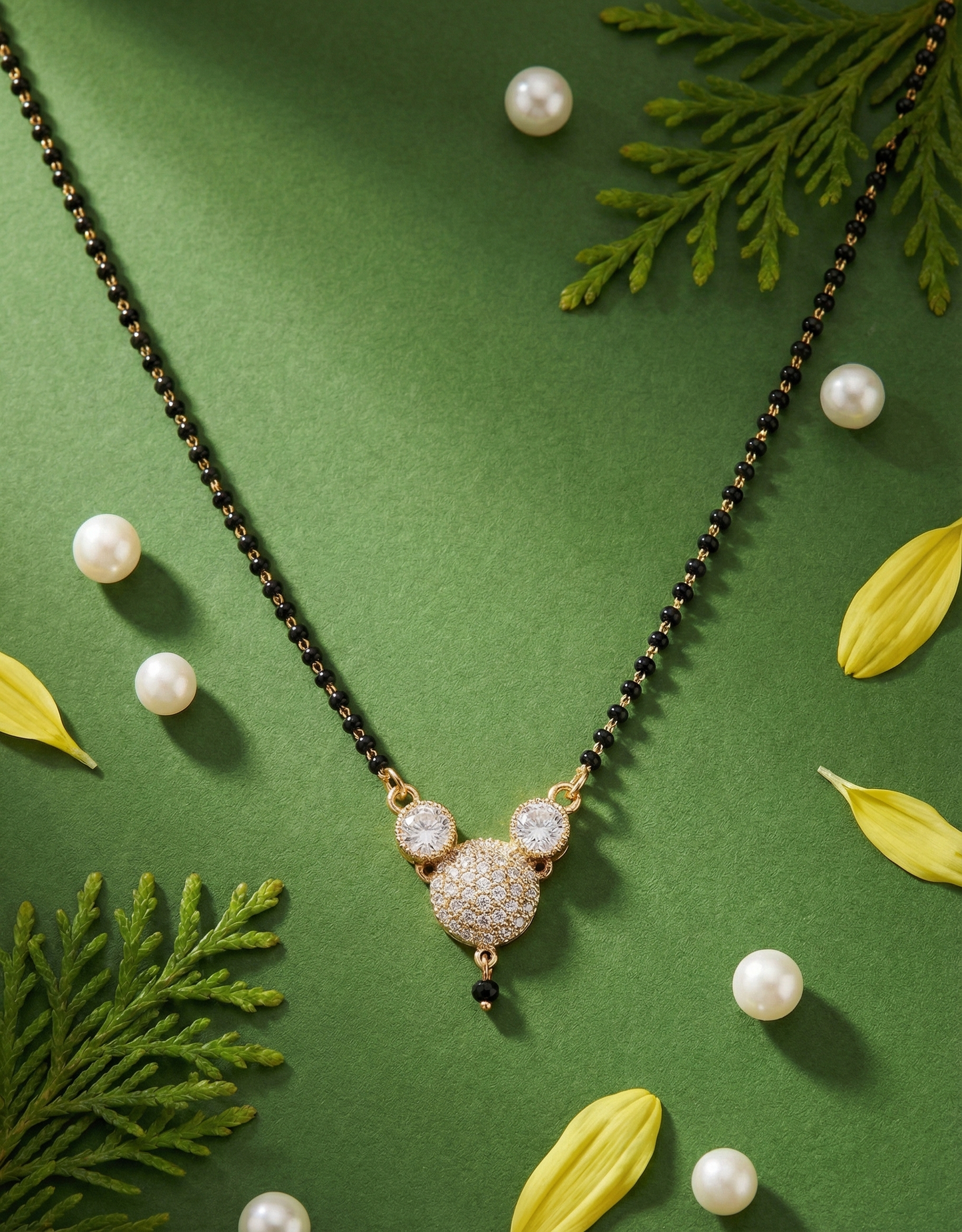 Sparkling AD Cluster Mangalsutra