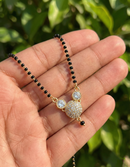 Sparkling AD Cluster Mangalsutra