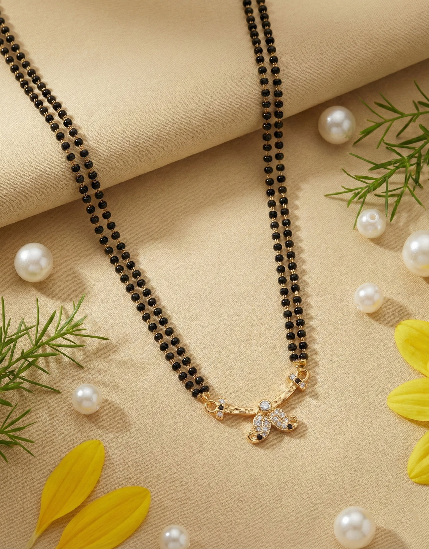 Double Layer Tanmaniya Mangalsutra