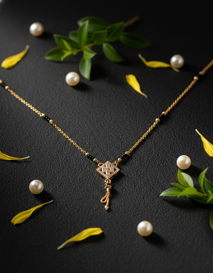 Contemporary Geometric Stone Mangalsutra