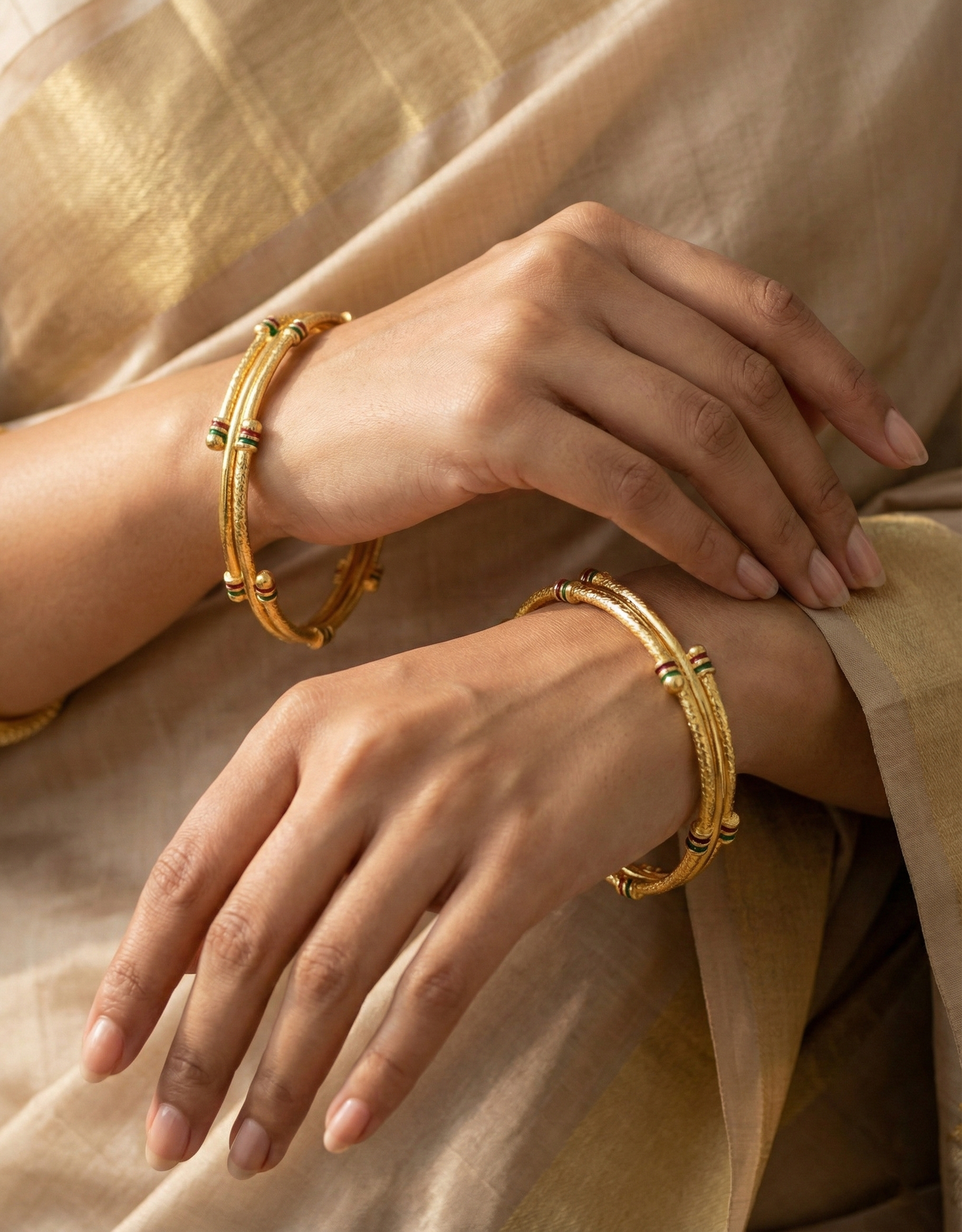 Meenakari Work Bangle Set