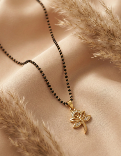 Dragonfly Pendant Short Mangalsutra