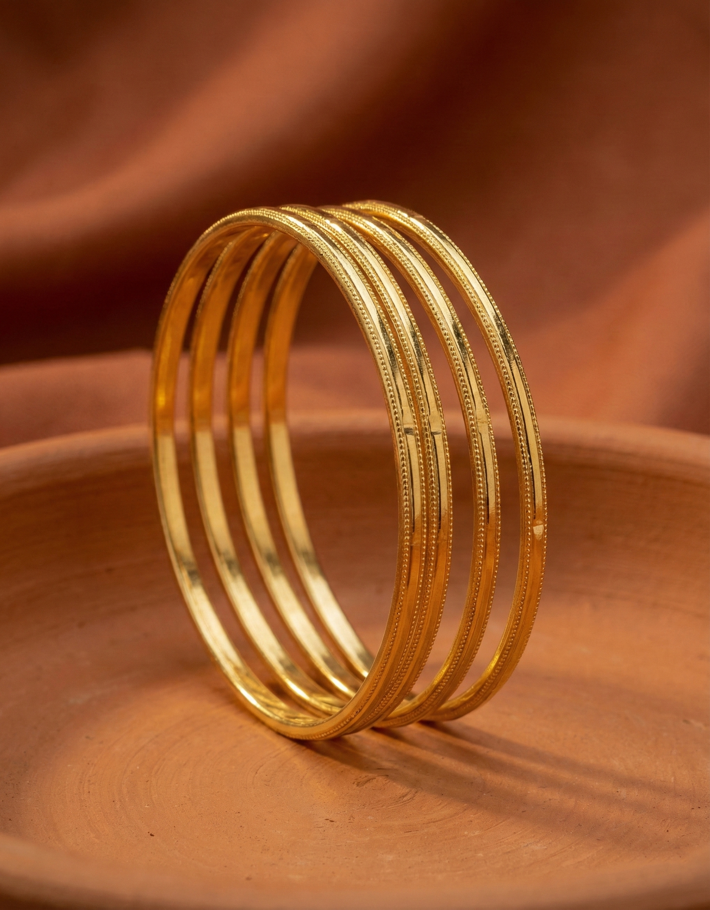 Minimalist High-Polish Stackable Bracelets