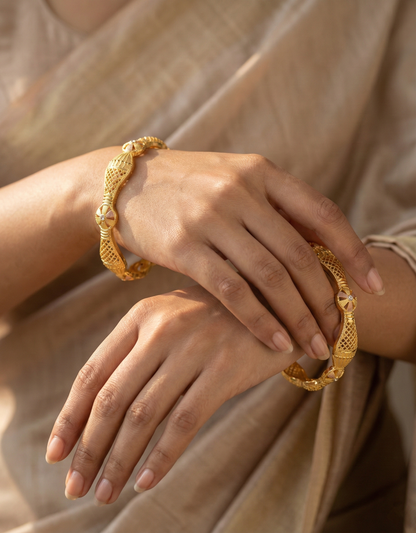 Meenakari Filigree Bangles