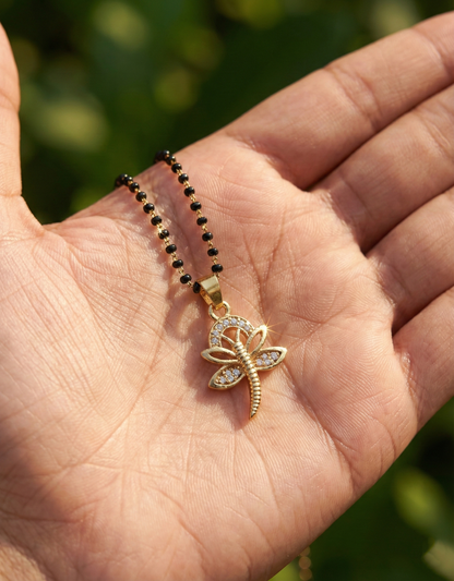 Dragonfly Pendant Short Mangalsutra