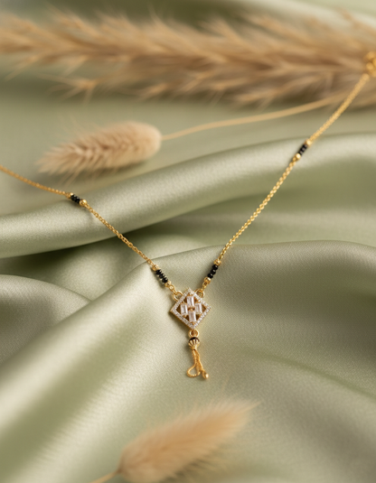 Contemporary Geometric Stone Mangalsutra