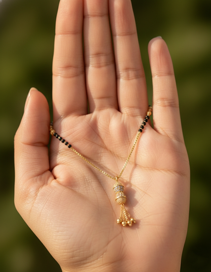 Elegant  Barrel Pendant Mangalsutra