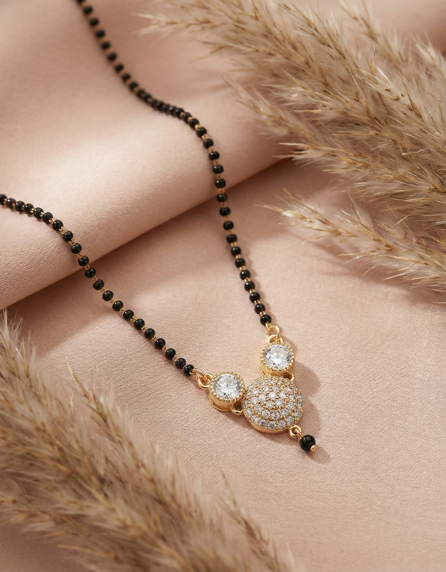 Sparkling AD Cluster Mangalsutra