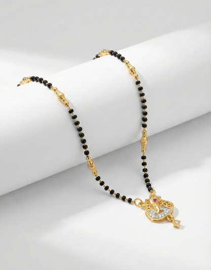 Peacock Pendant Short Mangalsutra