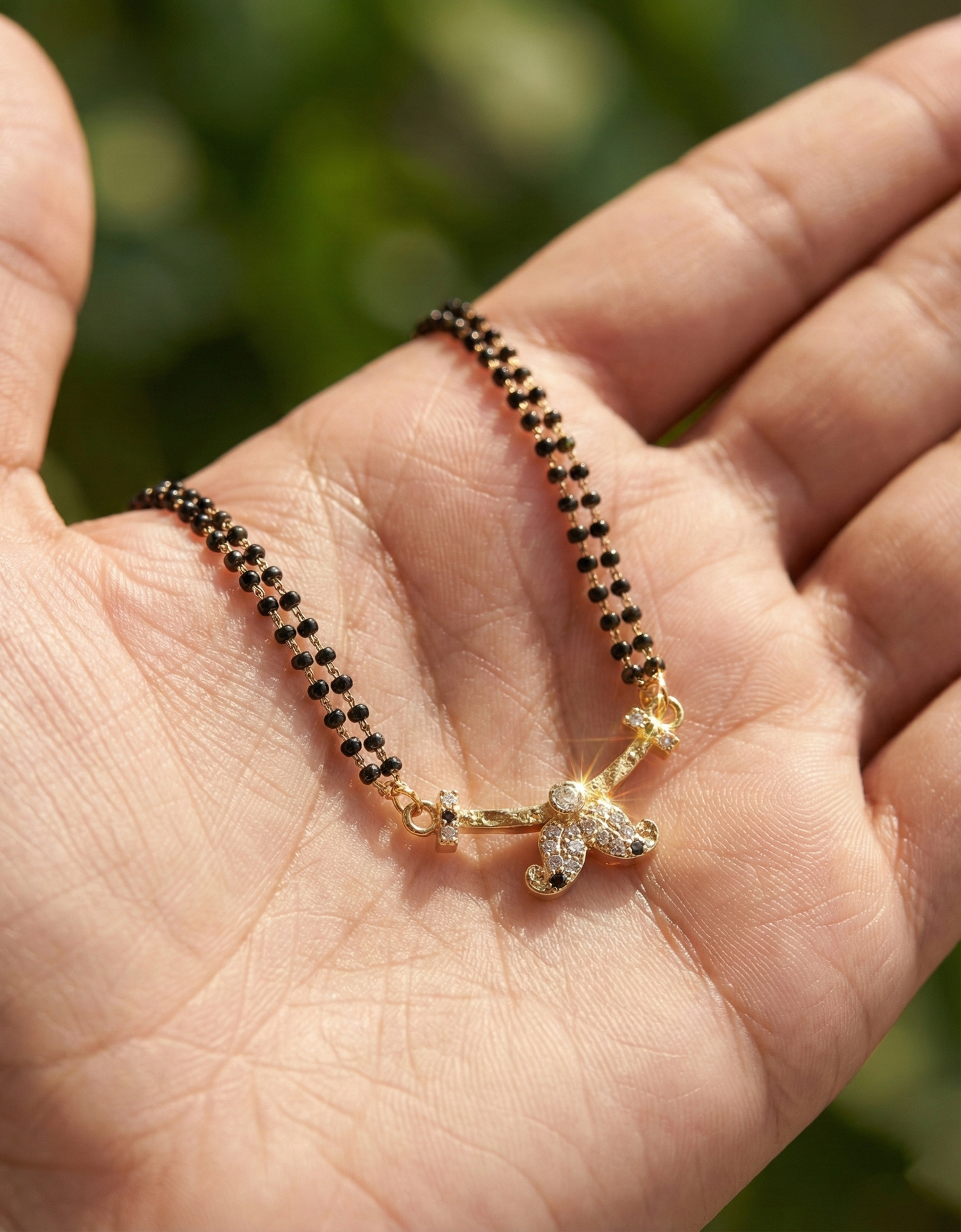 Double Layer Tanmaniya Mangalsutra