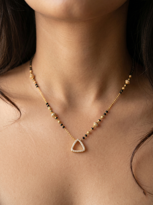 Trinity Triangle Pave Mangalsutra