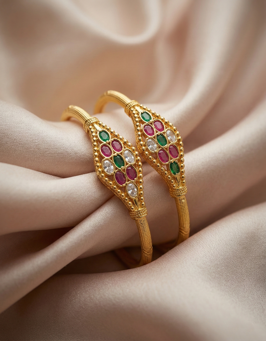 Navratna Style Stone Studded Kada