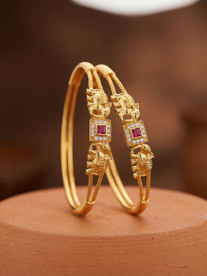 Elephant Motif Kada Bangles